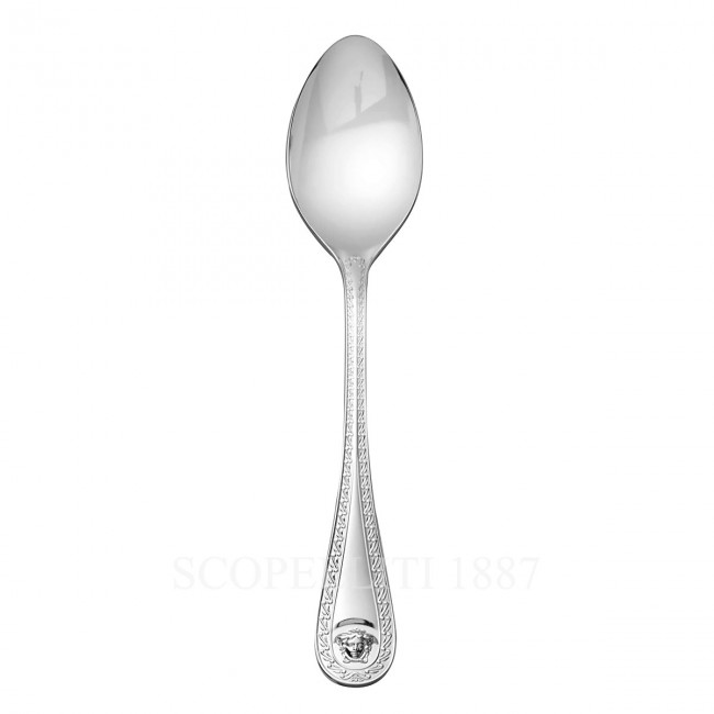 베르사체 샐러드 Spoon 라지 메두사 커트러리 실버 접시 Versace Salad Spoon Large Medusa Cutlery Silver Plated 02201