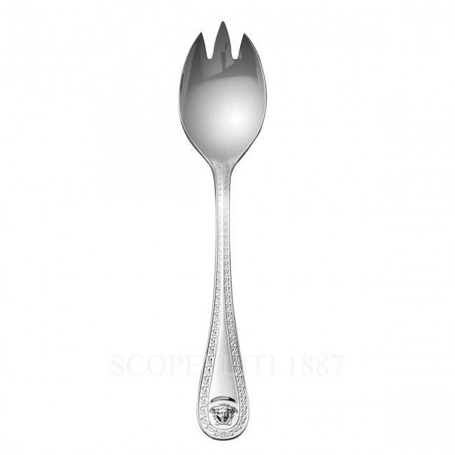 베르사체 샐러드 Fork 라지 메두사 커트러리 실버 접시 Versace Salad Fork Large Medusa Cutlery Silver Plated 02200