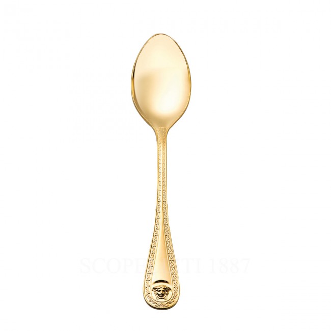베르사체 Dinner Spoon 메두사 커트러리 골드 접시 Versace Dinner Spoon Medusa Cutlery Gold Plated 02195