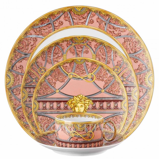 베르사체 라 스칼라 del Palazzo 로즈 5 피스 P레이스 Setting Versace La Scala del Palazzo Rose 5 Piece place Setting 02176
