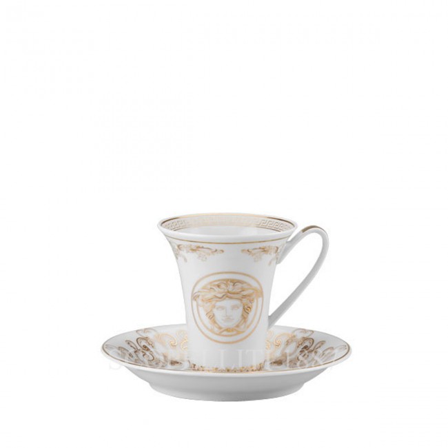 베르사체 Espresso 컵앤소서 메두사 Gala Versace Espresso Cup and Saucer Medusa Gala 02144