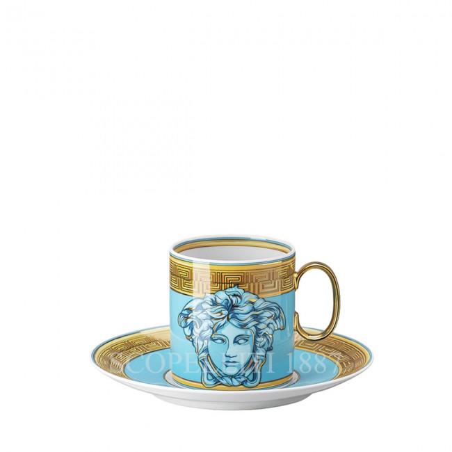 베르사체 에스프레소 컵 메두사 Amplified 블루 Coin Versace Espresso Cup Medusa Amplified Blue Coin 02123