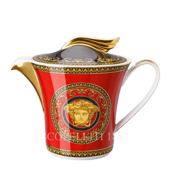 베르사체 티포트 메두사 Red Versace Teapot Medusa Red 02098