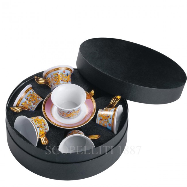 베르사체 gift set of 6 tea cups and 소서 Le Jardin de Versace gift set of 6 tea cups and saucers Le Jardin de 02075