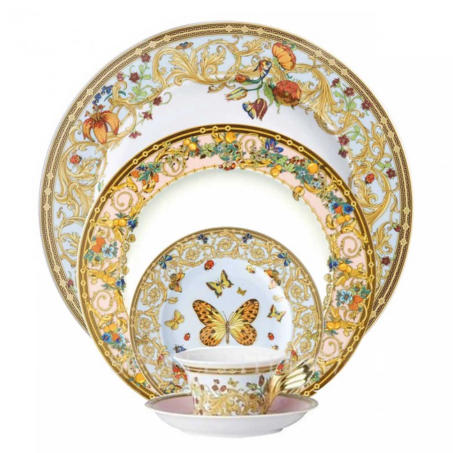 베르사체 Le jardin de 5 피스 P레이스 Setting Versace Le jardin de 5 Piece Place Setting 02042