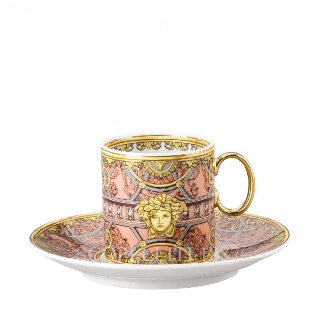 베르사체 Coffee 컵앤소서 Scala del Palazzo 로즈 Versace Coffee Cup and Saucer Scala del Palazzo Rose 02023