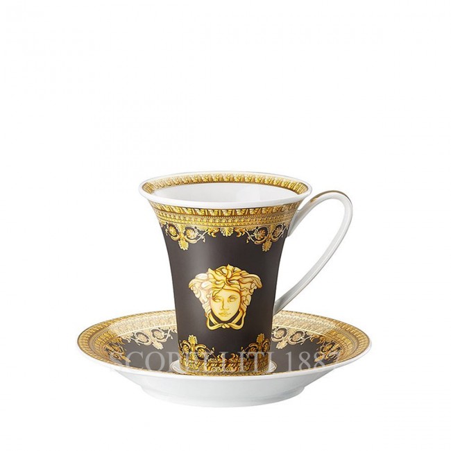 베르사체 커피잔 I love Baroque 블랙 Versace Coffee Cup I love Baroque Black 02019