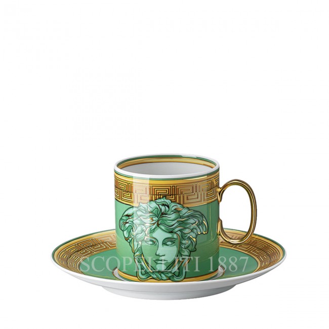 베르사체 커피잔 메두사 Amplified 그린 Coin Versace Coffee Cup Medusa Amplified Green Coin 02009
