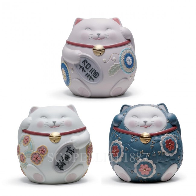 LLADROE Gift Set of 3 Maneki Neko Figurines LladrOE Gift Set of 3 Maneki Neko Figurines 01854