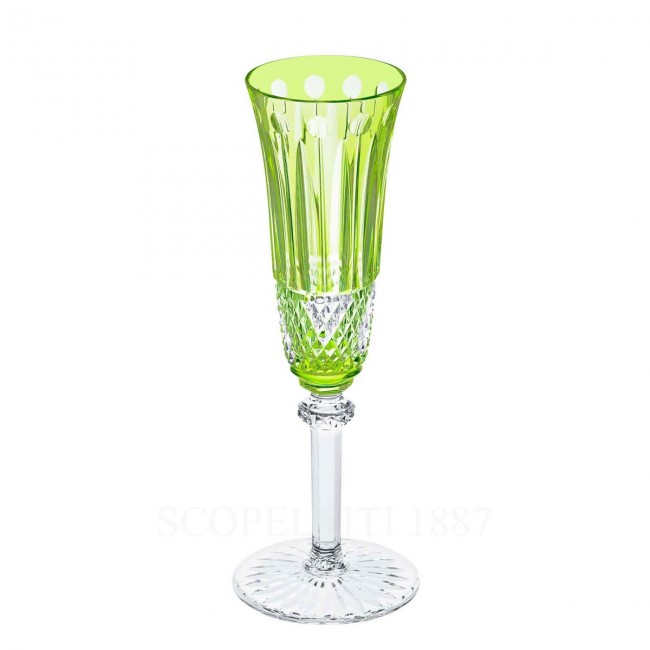 SAINT LOUIS Tommy 샴페인 Flute Light 그린 Saint Louis Saint Louis Tommy Champagne Flute Light Green 01740