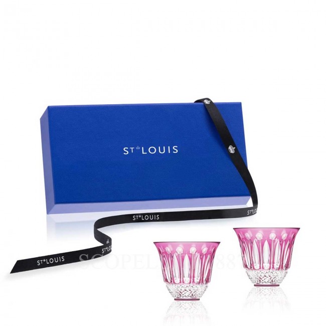 SAINT LOUIS Tommy Set of 2 Flared 텀블러 Amethyst Saint Louis Saint Louis Tommy Set of 2 Flared Tumblers Amethyst 01693