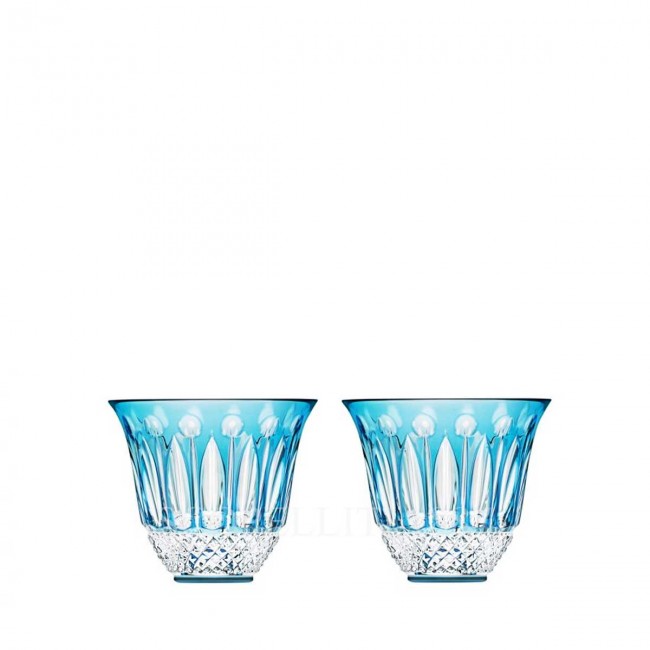 SAINT LOUIS Tommy Set of 2 Flared 텀블러 라이트 블루 Saint Louis Saint Louis Tommy Set of 2 Flared Tumblers Light Blue 01692