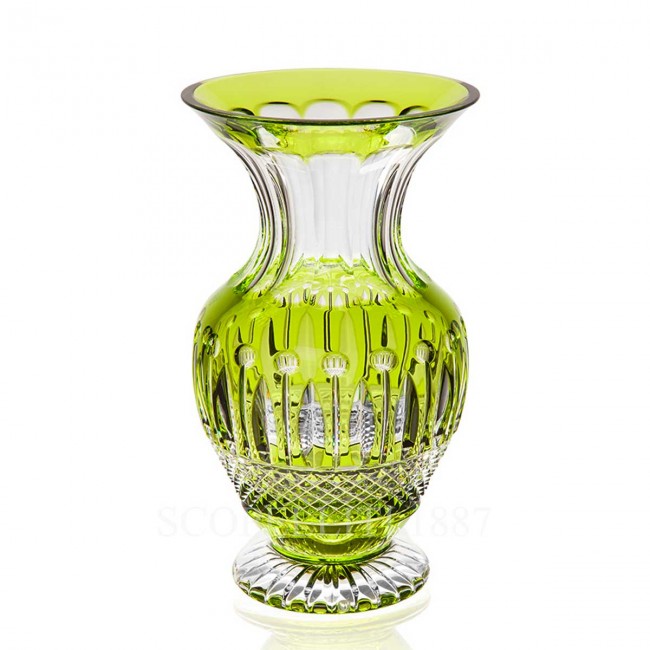 SAINT LOUIS Tommy 크리스탈 화병 꽃병 Light 그린 Saint Louis Saint Louis Tommy Crystal Vase Light Green 01667