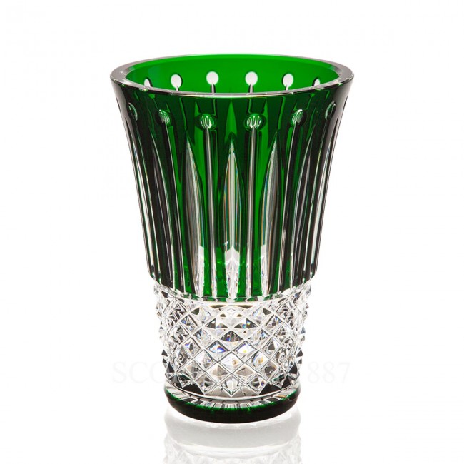 SAINT LOUIS Tommyssimo 크리스탈 화병 꽃병 그린 Saint Louis Saint Louis Tommyssimo Crystal Vase Green 01664