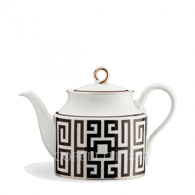 GINORI 1735 티포트 Labirinto 블랙 Ginori 1735 Teapot Labirinto Black 01633