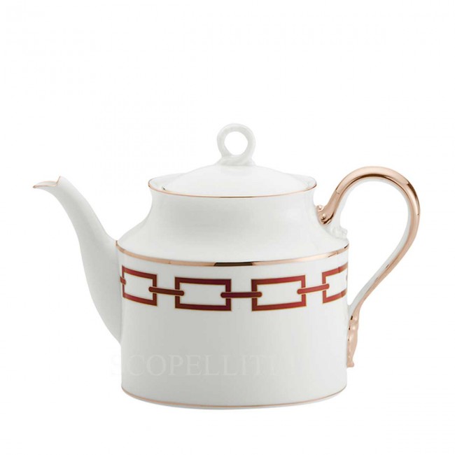 GINORI 1735 Ginori 티포트 Catene Red Ginori 1735 Ginori Teapot Catene Red 01630