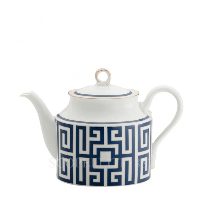 GINORI 1735 티포트 Labirinto 블루 Ginori 1735 Teapot Labirinto Blue 01629