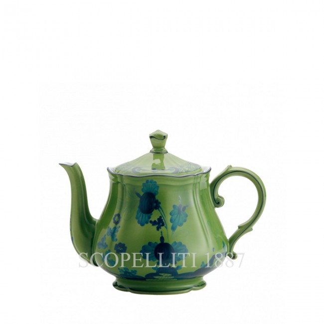 GINORI 1735 티포트 오리엔트E Italiano Malachite Ginori 1735 Teapot Oriente Italiano Malachite 01624