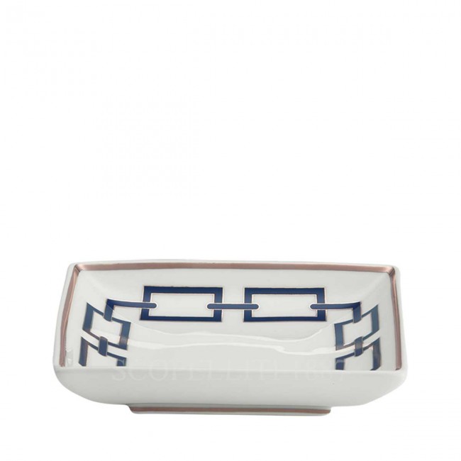 GINORI 1735 Ginori 사각 스퀘어 볼 Catene 블루 Ginori 1735 Ginori Square Bowl Catene Blue 01615