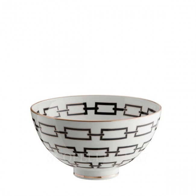 GINORI 1735 Ginori Gio Ponti 볼 Catene 블랙 Ginori 1735 Ginori Gio Ponti Bowl Catene Black 01611
