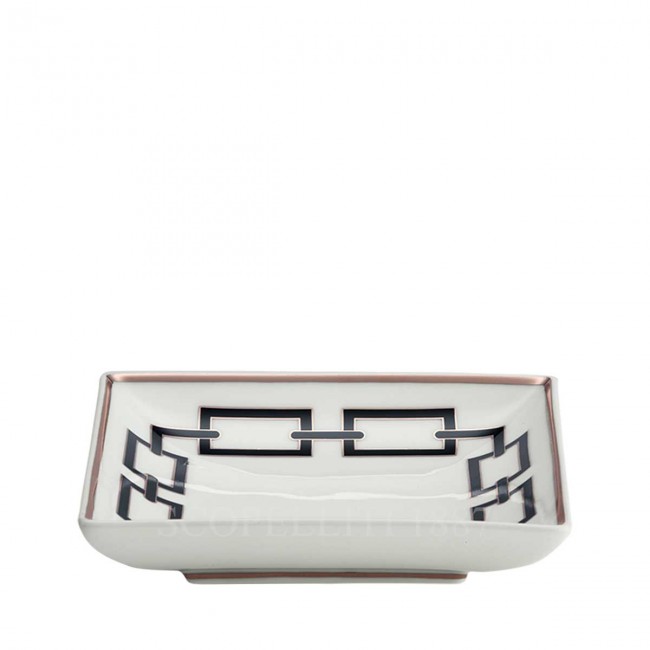 GINORI 1735 Ginori 사각 스퀘어 볼 Catene 블랙 Ginori 1735 Ginori Square Bowl Catene Black 01610