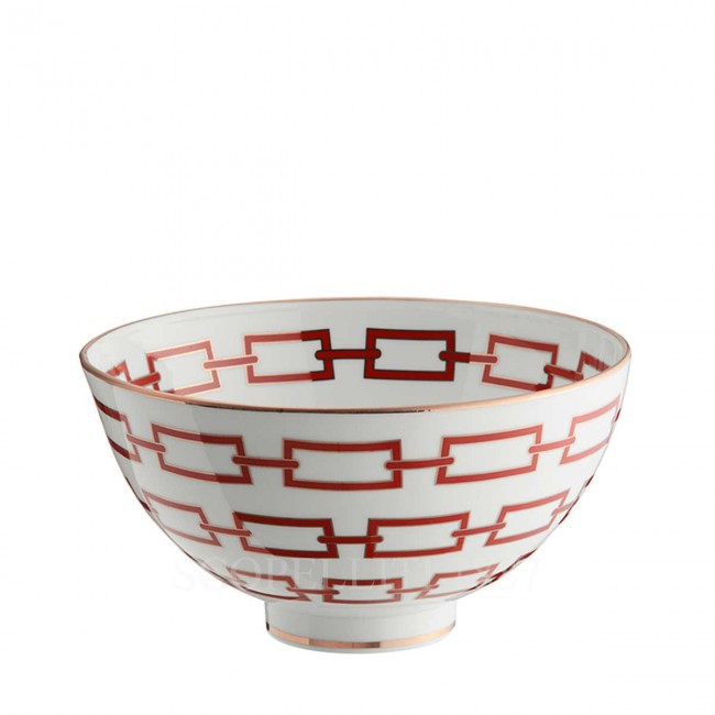 GINORI 1735 Ginori Gio Ponti 볼 Catene Red Ginori 1735 Ginori Gio Ponti Bowl Catene Red 01598
