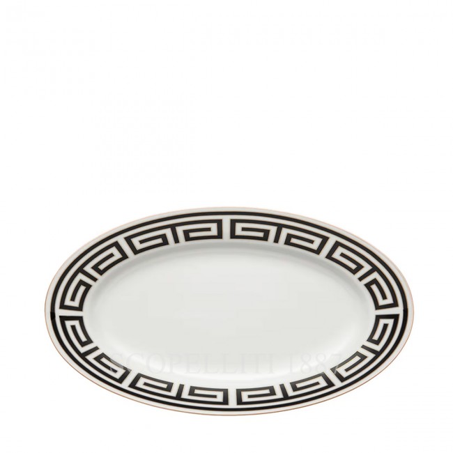 GINORI 1735 Pickle 디쉬 Labirinto 블랙 Ginori 1735 Pickle Dish Labirinto Black 01560