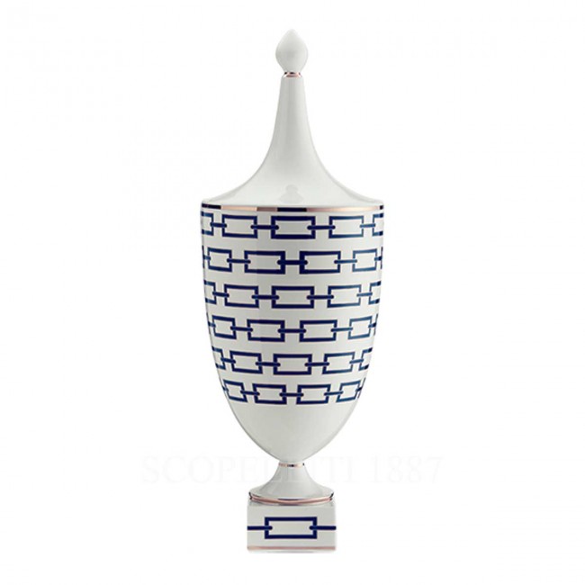 GINORI 1735 Ginori 화병 꽃병 48 cm Catene 블루 Ginori 1735 Ginori Vase 48 cm Catene Blue 01526