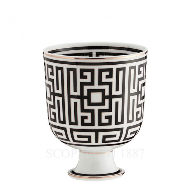 GINORI 1735 Cachepot 화병 꽃병 Labirinto 블랙 Ginori 1735 Cachepot Vase Labirinto Black 01525