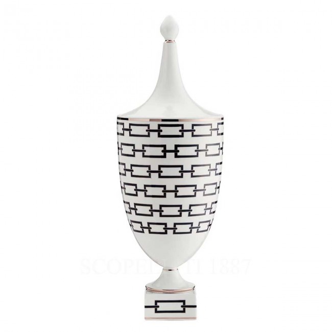 GINORI 1735 Ginori 화병 꽃병 48 cm Catene 블랙 Ginori 1735 Ginori Vase 48 cm Catene Black 01522