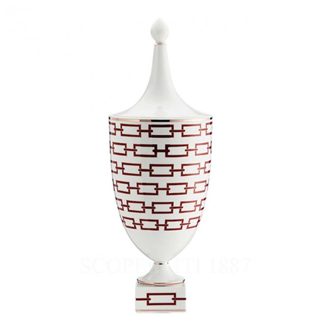 GINORI 1735 Ginori 화병 꽃병 48 cm Catene Red Ginori 1735 Ginori Vase 48 cm Catene Red 01518