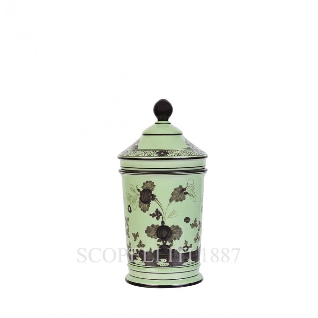 GINORI 1735 Pharmacy 화병 꽃병 With Lid 오리엔트E Italiano Bario Ginori 1735 Pharmacy Vase With Lid Oriente Italiano Bario 01493