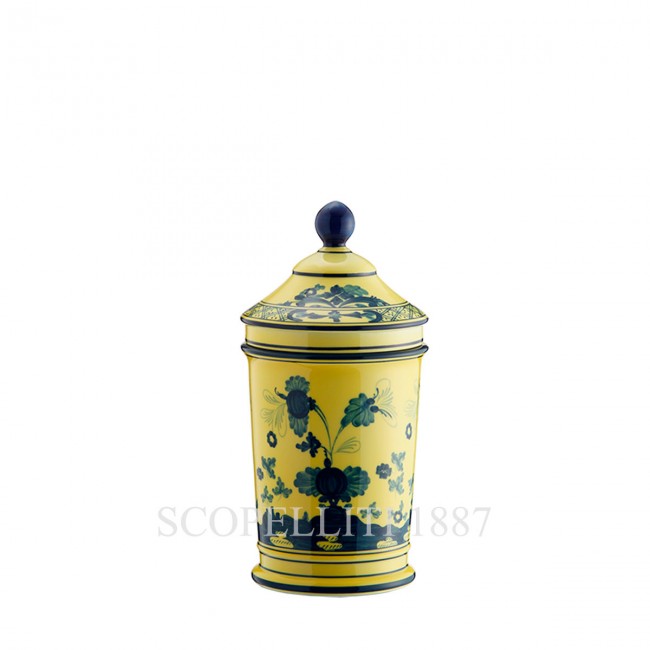 GINORI 1735 Pharmacy 화병 꽃병 With Lid 오리엔트E Italiano Citrino Ginori 1735 Pharmacy Vase With Lid Oriente Italiano Citrino 01483