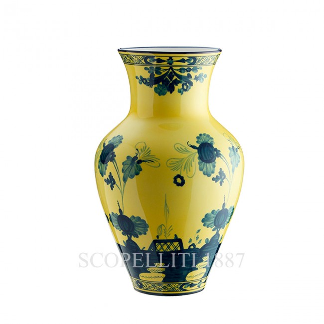 GINORI 1735 라지 Ming 화병 꽃병 오리엔트E Italiano Citrino Ginori 1735 Large Ming Vase Oriente Italiano Citrino 01479