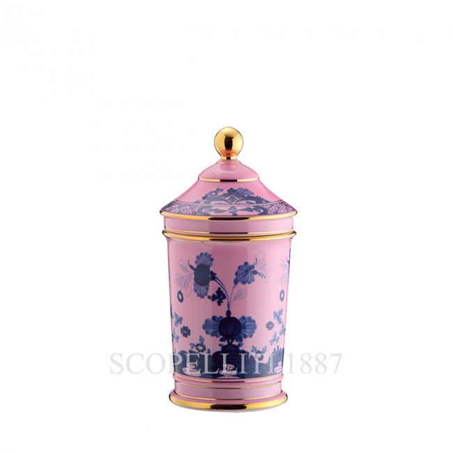 GINORI 1735 Pharmacy 화병 꽃병 With Lid 오리엔트E Italiano Azalea Ginori 1735 Pharmacy Vase With Lid Oriente Italiano Azalea 01468
