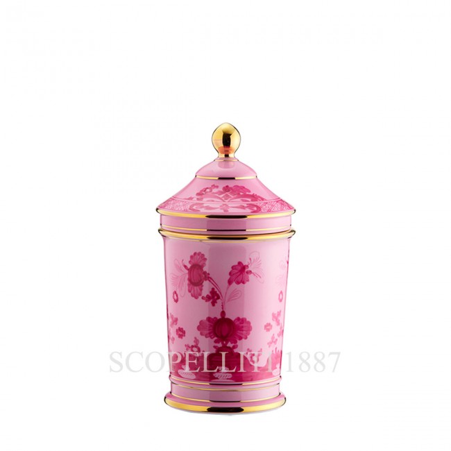 GINORI 1735 Pharmacy 화병 꽃병 With Lid 오리엔트E Italiano Porpora Ginori 1735 Pharmacy Vase With Lid Oriente Italiano Porpora 01452
