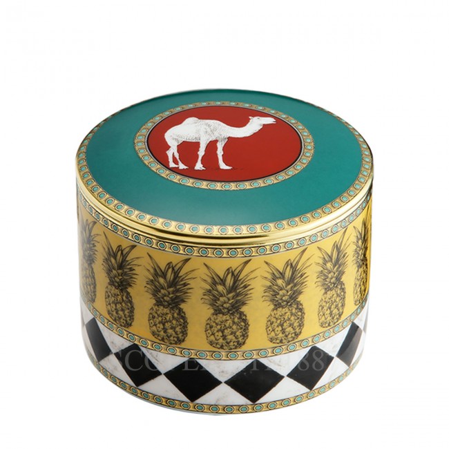 GINORI 1735 Ginori 토템 Camel Low Box with 커버 Ginori 1735 Ginori Totem Camel Low Box with Cover 01427