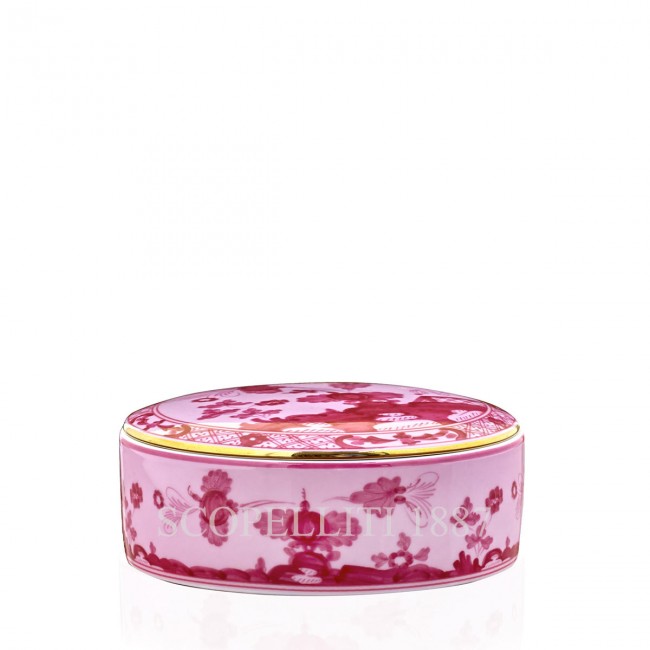 GINORI 1735 Round Box With Lid 오리엔트E Italiano Porpora Ginori 1735 Round Box With Lid Oriente Italiano Porpora 01411