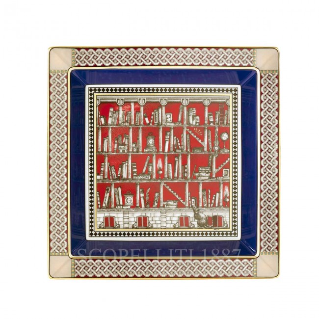 GINORI 1735 Ginori 토템 Rat 사각 스퀘어D Valet 트레이 Ginori 1735 Ginori Totem Rat Squared Valet Tray 01398