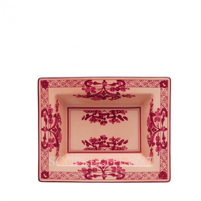 GINORI 1735 직사각형 Vide Poche 오리엔트E Italiano Vermiglio Ginori 1735 Rectangular Vide Poche Oriente Italiano Vermiglio 01381