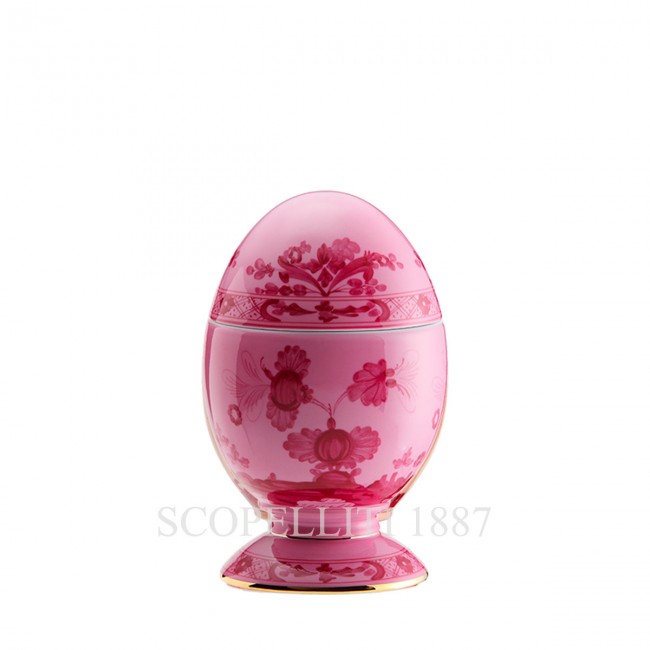 GINORI 1735 Small 커버ED 에그 오리엔트E Italiano Porpora Ginori 1735 Small Covered Egg Oriente Italiano Porpora 01345