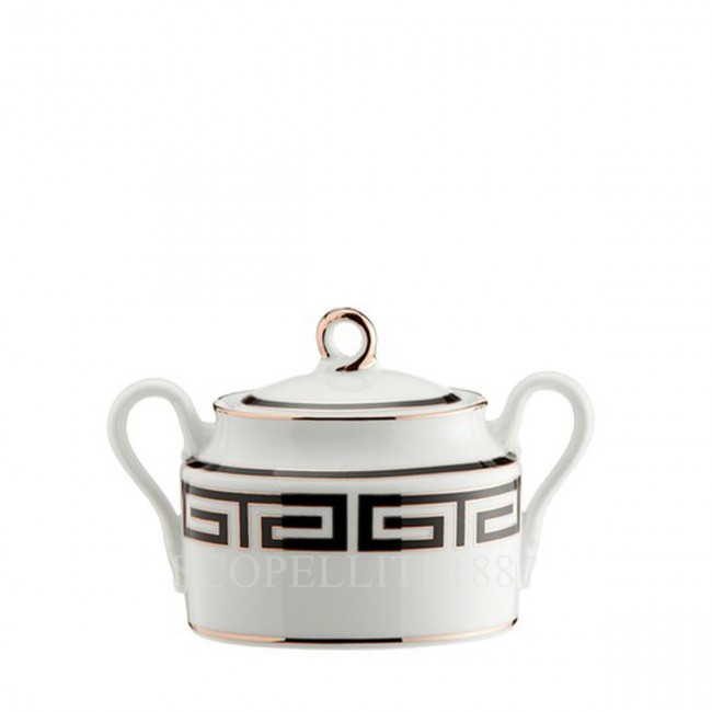 GINORI 1735 Sugar 볼 Labirinto 블랙 Ginori 1735 Sugar Bowl Labirinto Black 01322