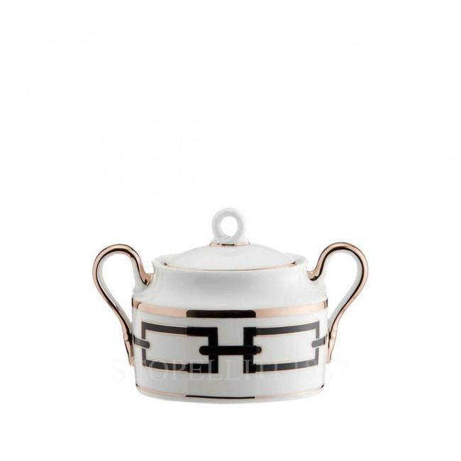 GINORI 1735 Ginori Sugar 볼 Catene 블랙 Ginori 1735 Ginori Sugar Bowl Catene Black 01321