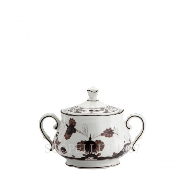 GINORI 1735 Sugar 볼 With Lid 오리엔트E Italiano Albus Ginori 1735 Sugar Bowl With Lid Oriente Italiano Albus 01317