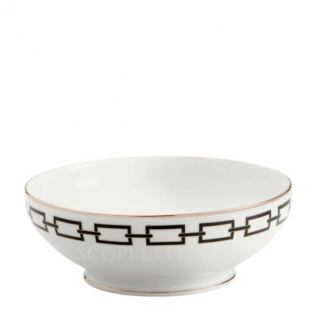 GINORI 1735 Ginori 샐러드볼 Catene 블랙 Ginori 1735 Ginori Salad Bowl Catene Black 01305