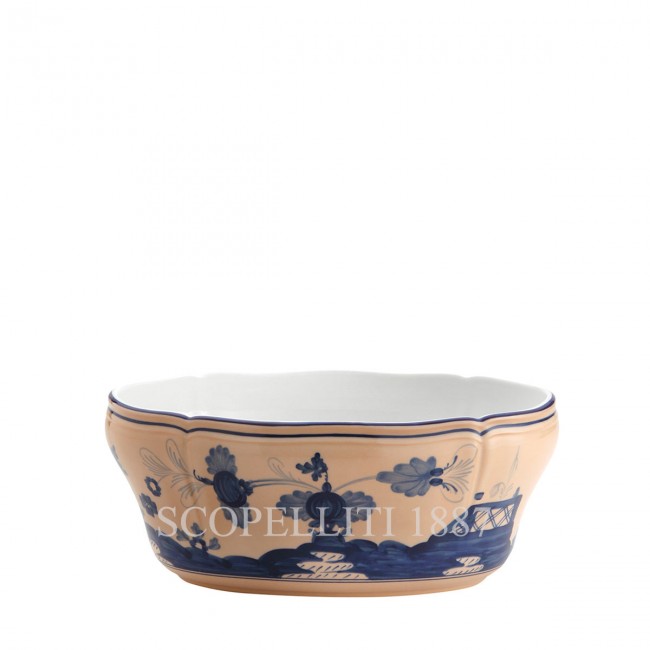 GINORI 1735 오발 샐러드볼 오리엔트E Italiano Cipria Ginori 1735 Oval Salad Bowl Oriente Italiano Cipria 01299