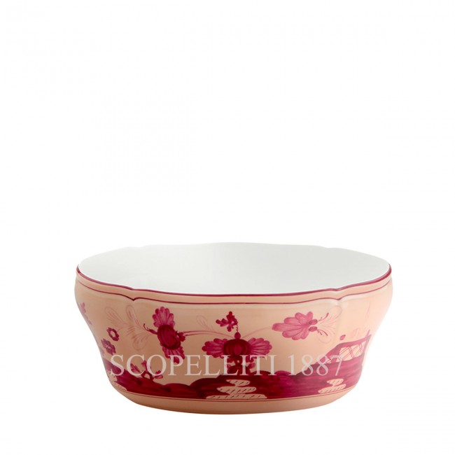 GINORI 1735 오발 샐러드볼 오리엔트E Italiano Vermiglio Ginori 1735 Oval Salad Bowl Oriente Italiano Vermiglio 01296