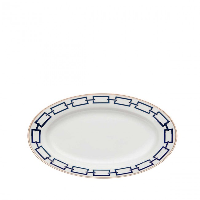 GINORI 1735 Ginori 오발 플래터 Small Catene 블루 Ginori 1735 Ginori Oval Platter Small Catene Blue 01289