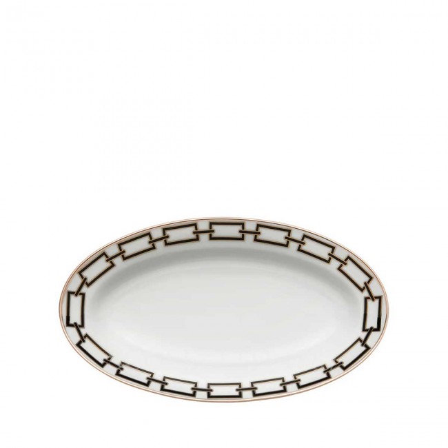 GINORI 1735 Ginori 오발 플래터 Small Catene 블랙 Ginori 1735 Ginori Oval Platter Small Catene Black 01281