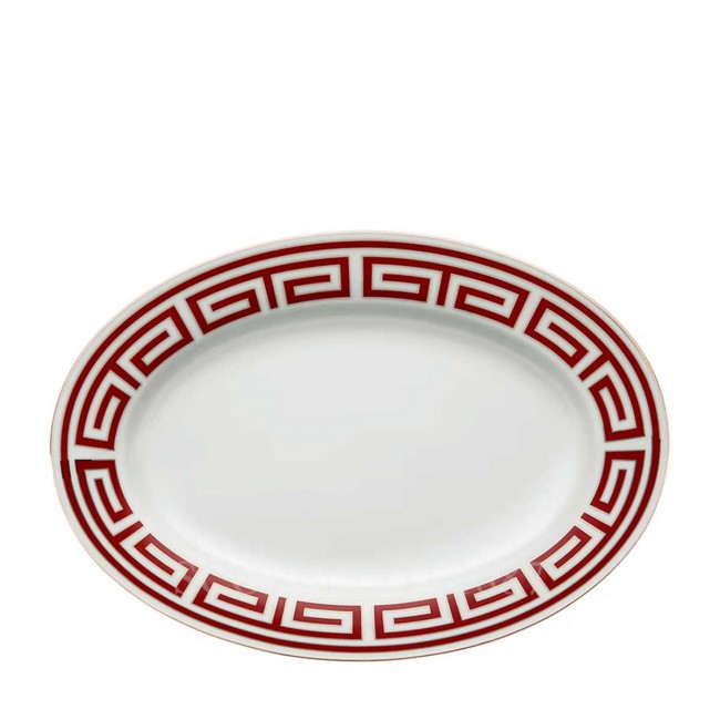 GINORI 1735 오발 플래터 미디움 Labirinto Red Ginori 1735 Oval Platter Medium Labirinto Red 01274